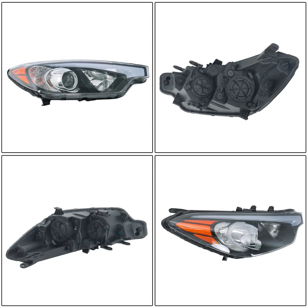 Headlight Assembly for Kia Forte (2014–2016) Passenger Side Halogen