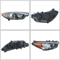 Headlight Assembly for Kia Forte (2014–2016) Passenger Side Halogen