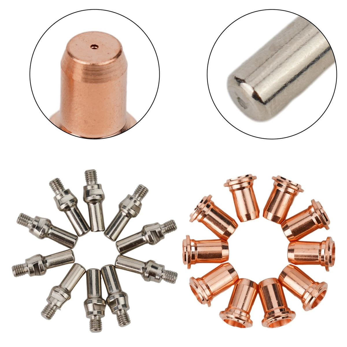 24pcs Plasma Nozzle Electrode for IPT 60 PT60 PTM60 Torch Kit