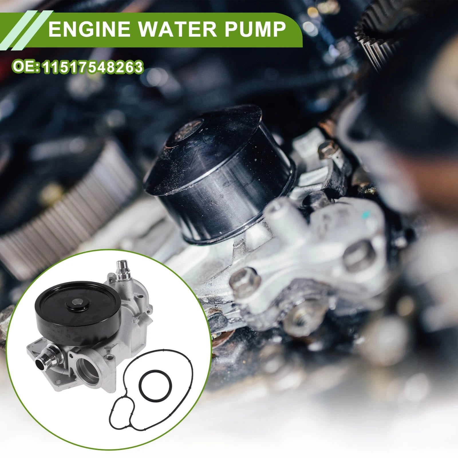 Engine Water Pump Replacement for BMW 550i F10 (2011–2016)