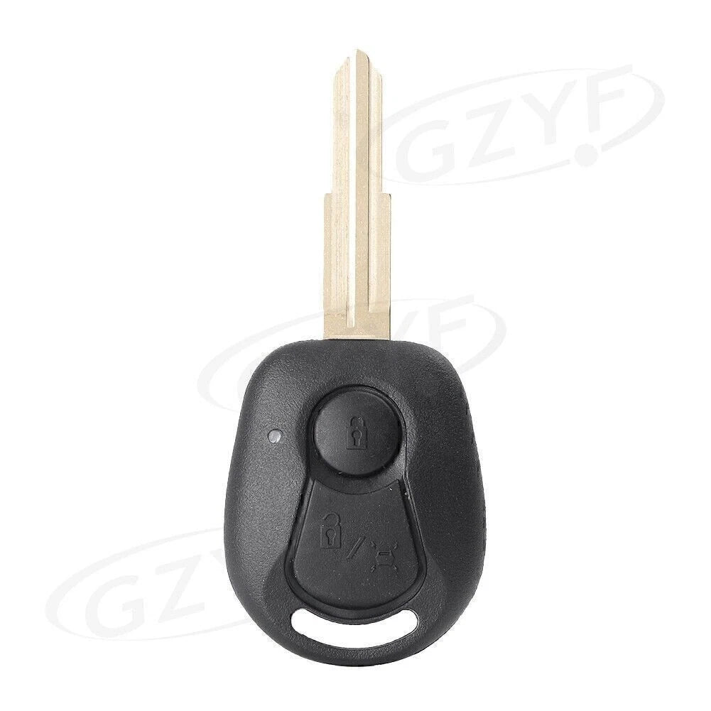 2-Buttons Remote Key Fob Shell Case for Ssangyong Actyon Kyron Rexton (2006–2017)