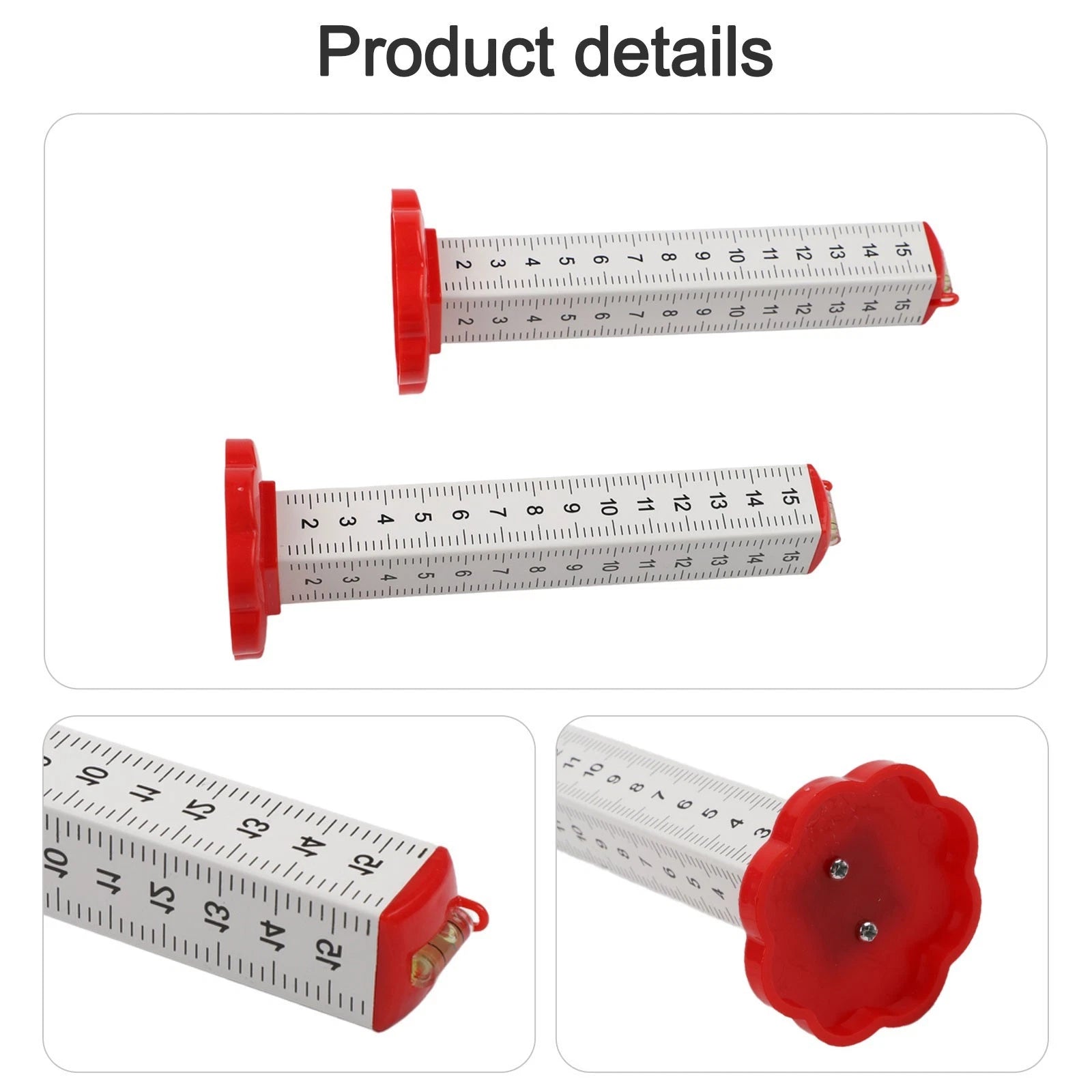 2X Four Sided Scale Leveling Rulers for Accurate Floor and Ceiling Work