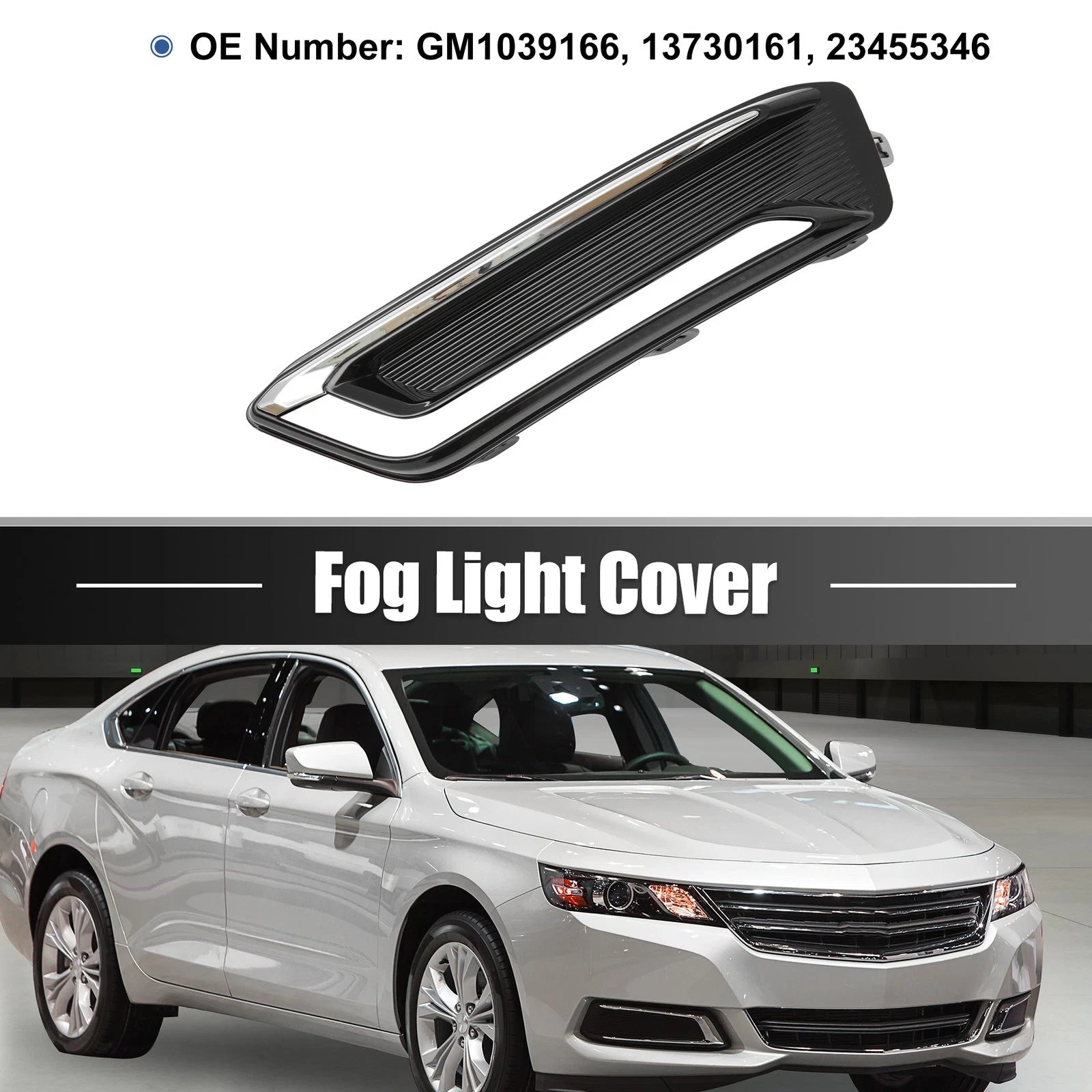 Fog Light Grille Cover Front Right Passenger Side for Chevy Impala (2000–2005)