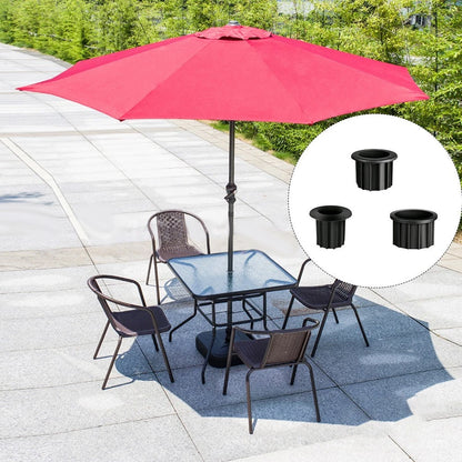 Adjustable Black Plastic Standpipe for Umbrella Poles 32/38/48mm