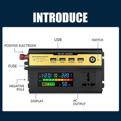 12000W Solar Inverter for Car (12V/24V-220V)