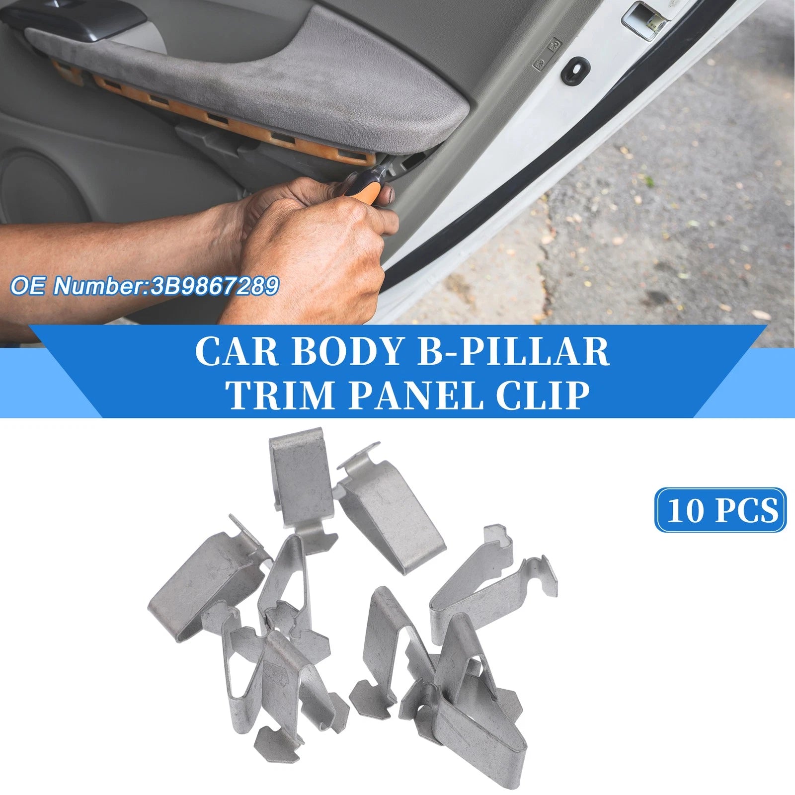 10 Pcs B-Pillar Trim Panel Clips Replacement for Volkswagen Passat (1998–2010)