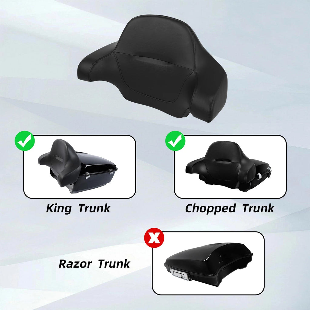 Chopped Trunk Backrest Pad for Harley Touring Electra Glide (2014–2025)