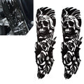 Custom Front Fork Skull Decal Medallion Stickers for Harley Yamaha (C)