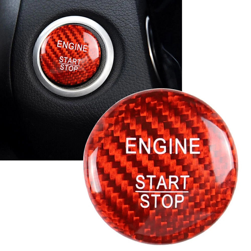 Engine Start Stop Button Cover for Mercedes A B C E GLE GLC CLA (Carbon Fiber)