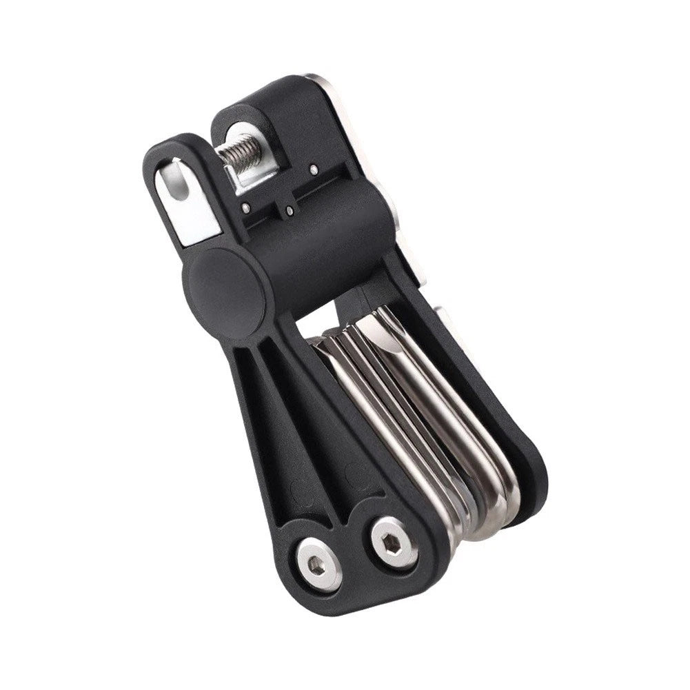 18-in-1 Foldable Bike Repair Tool for American and Valve Compatibility