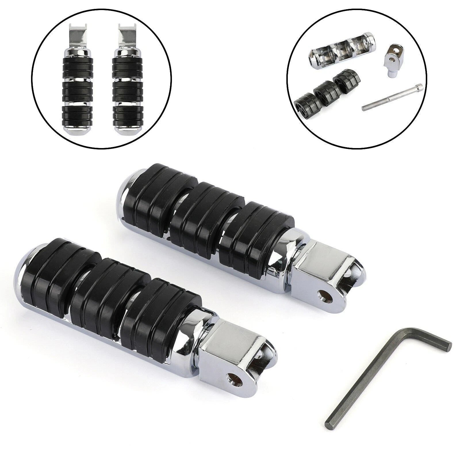 Foot Pegs for Honda VTX 600 Sabre, Spirit 1100, ACE 750, Magna 750 (2000–2008)