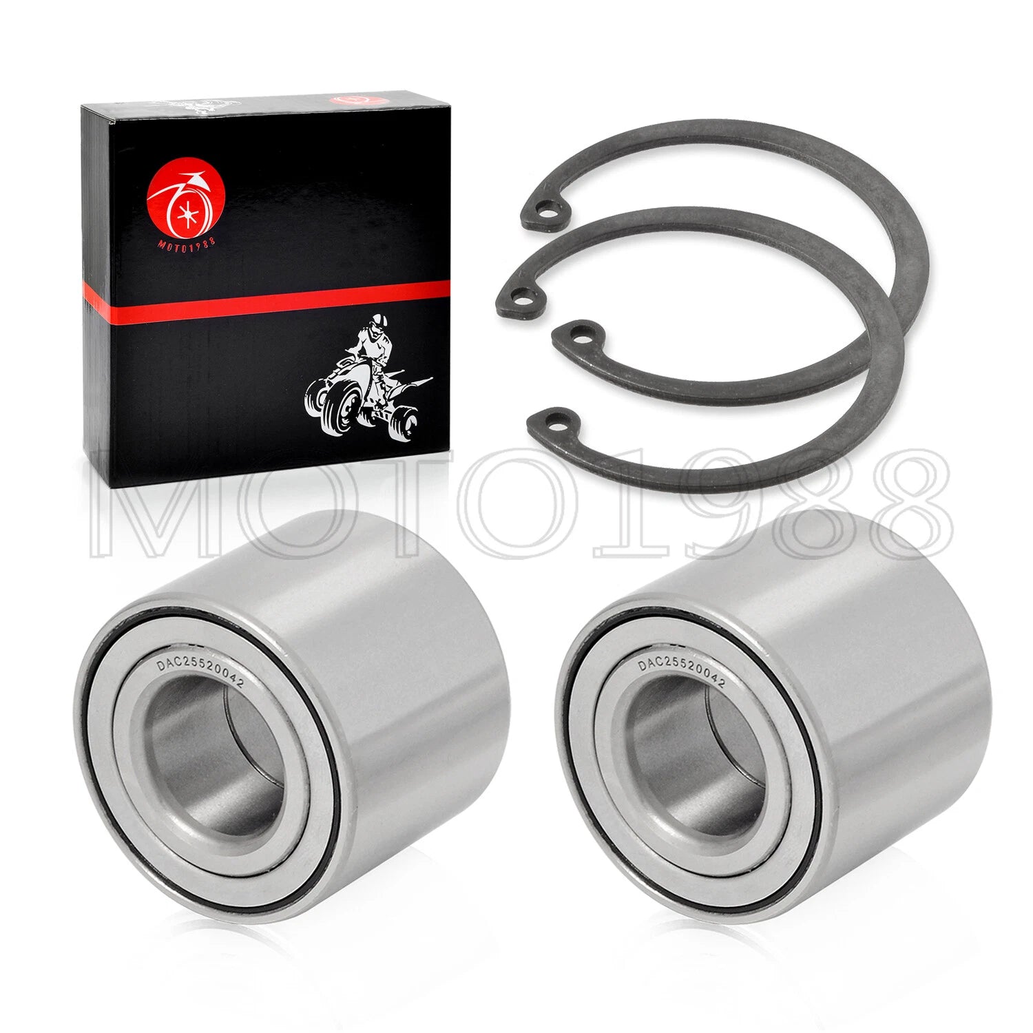 Set of 2 Rear Brake Hub Wheel Bearings for Kawasaki Brute Force 650 750 Teryx 750