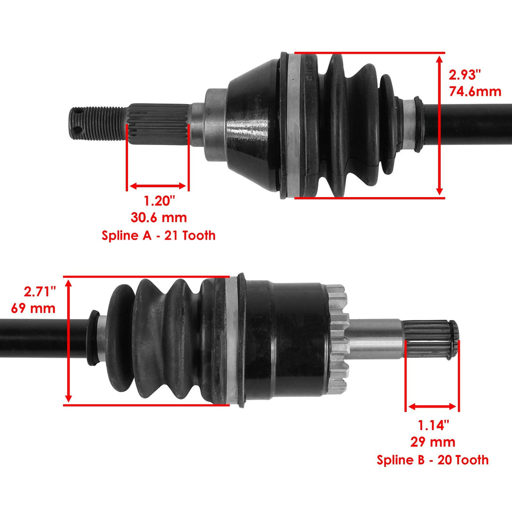 CV Joint Axle Front Left Replacement for Kawasaki (59266-0021) (2000–2005)