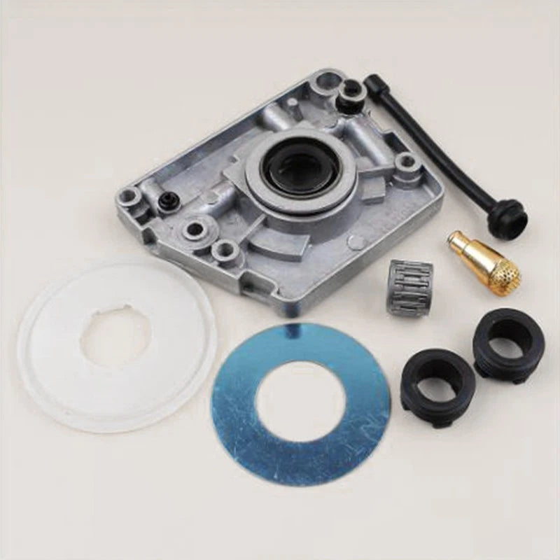 Oil Pump and Worm Gear Cover Kit for Chainsaws (Compatible)