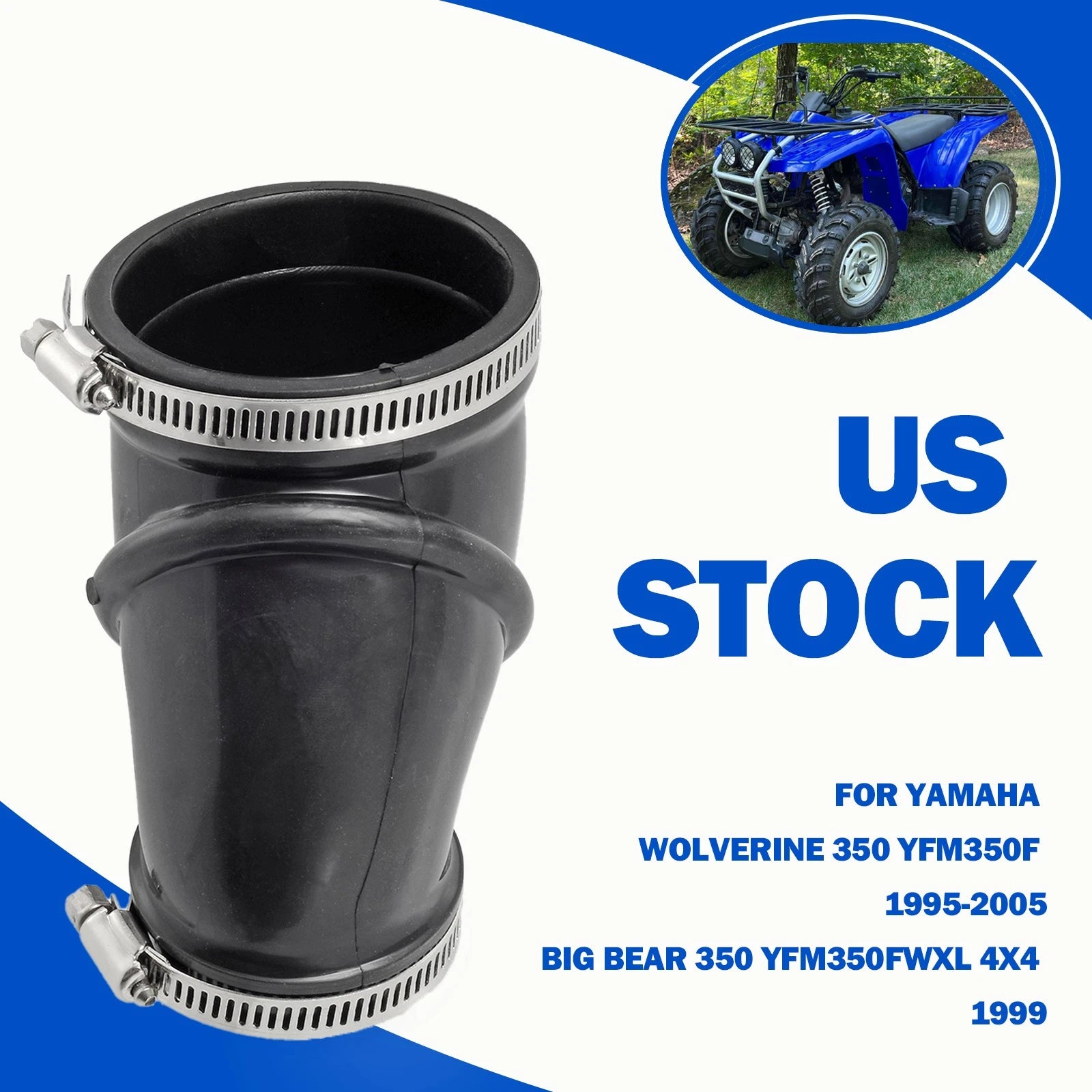 Air Box Duct Boot for Yamaha Wolverine 350 YFM350FX (1995–2005)