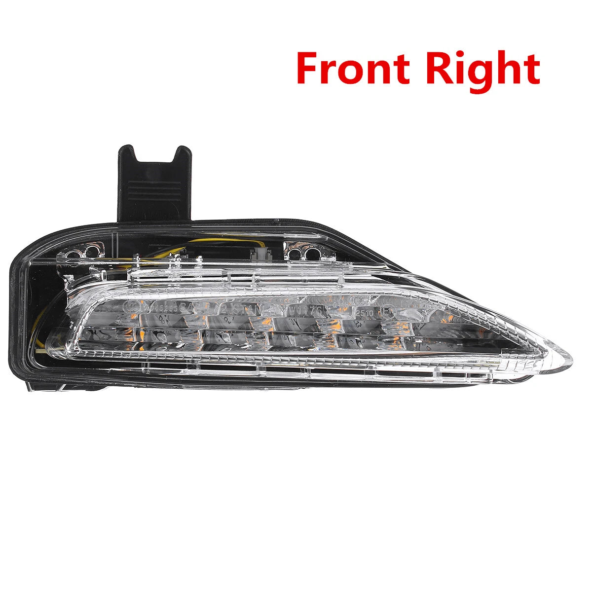 2X DRL Front LED Amber Fog Light Turn Signal Lamp for Infiniti Q50 (2014–2019)