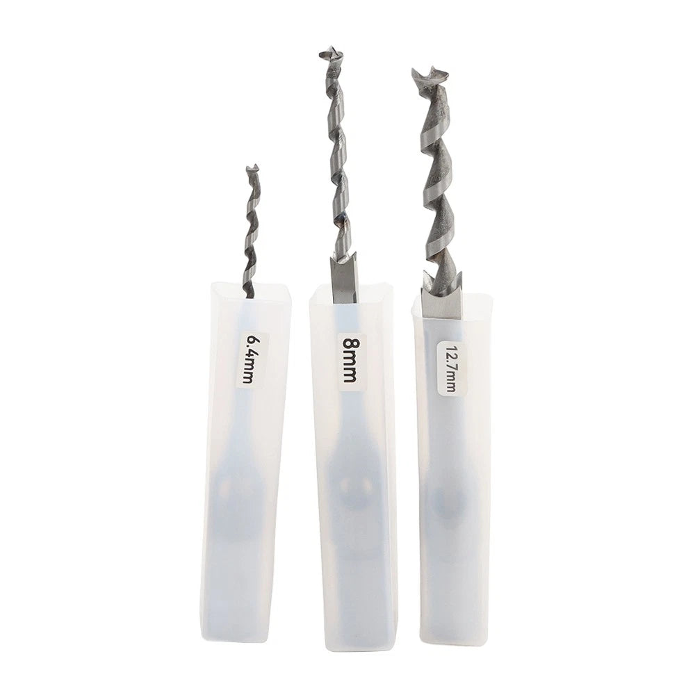 3PC Mortise Chisel Drill Bit Set for Woodworking Tools