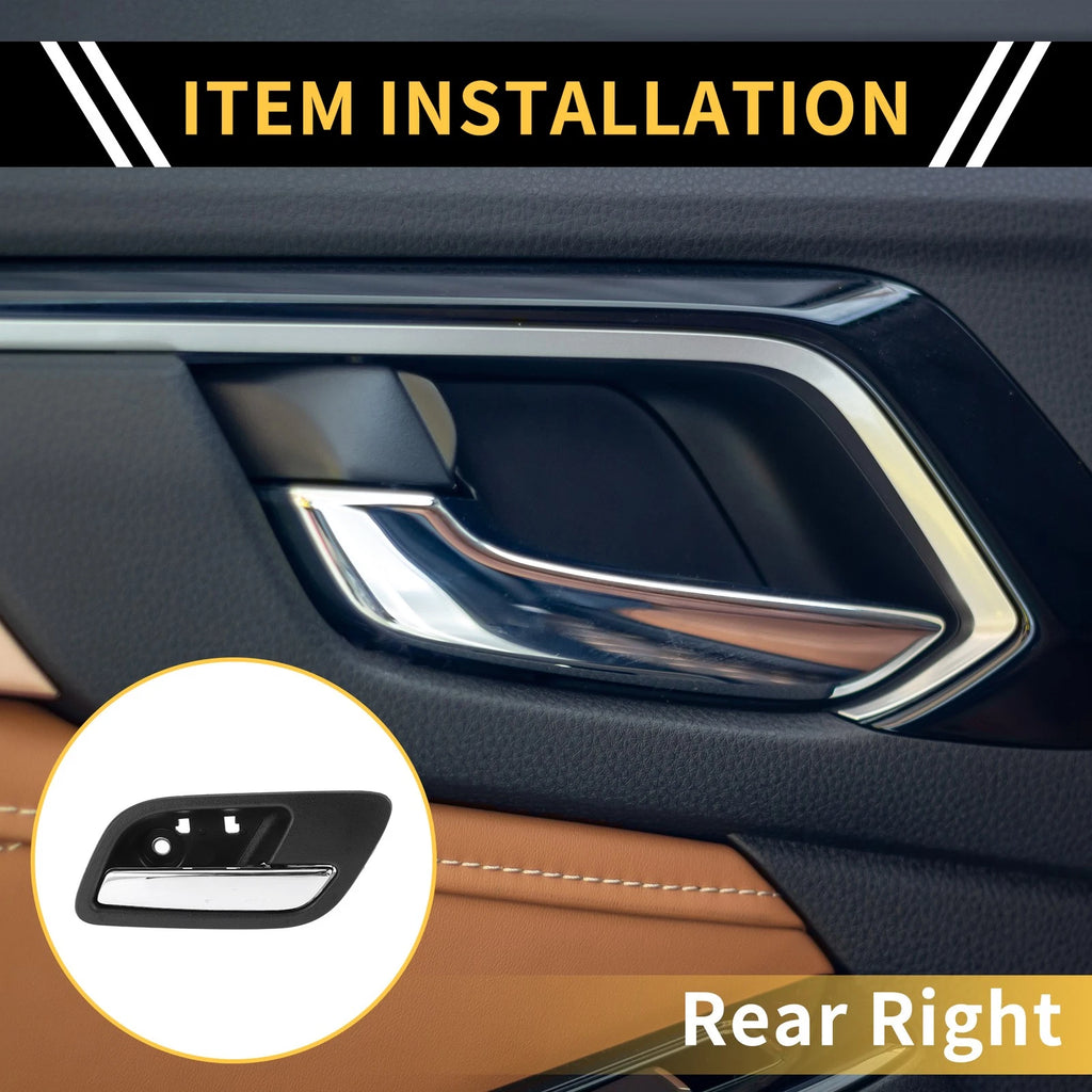 Rear Right Interior Door Handle Replacement for Chevrolet Silverado 2500 HD (2011–2019)