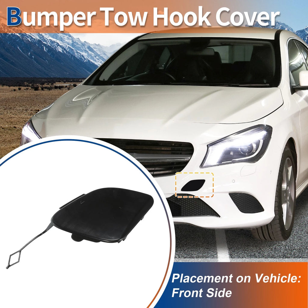 Tow Hook Cover Front Bumper Replacement for Mercedes-Benz CLA W117 (2014–2019)