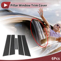 Door Pillar Window Trim Front Rear Left Right for Mazda 2 Sedan (2007–2013)