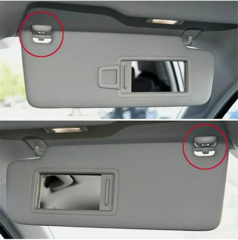 2X Sun Visor Clip Holder Hooks for Audi A3 S3 A4 S4 A5 S5 Q3 Q5 (2000–2023) 8U0857562A