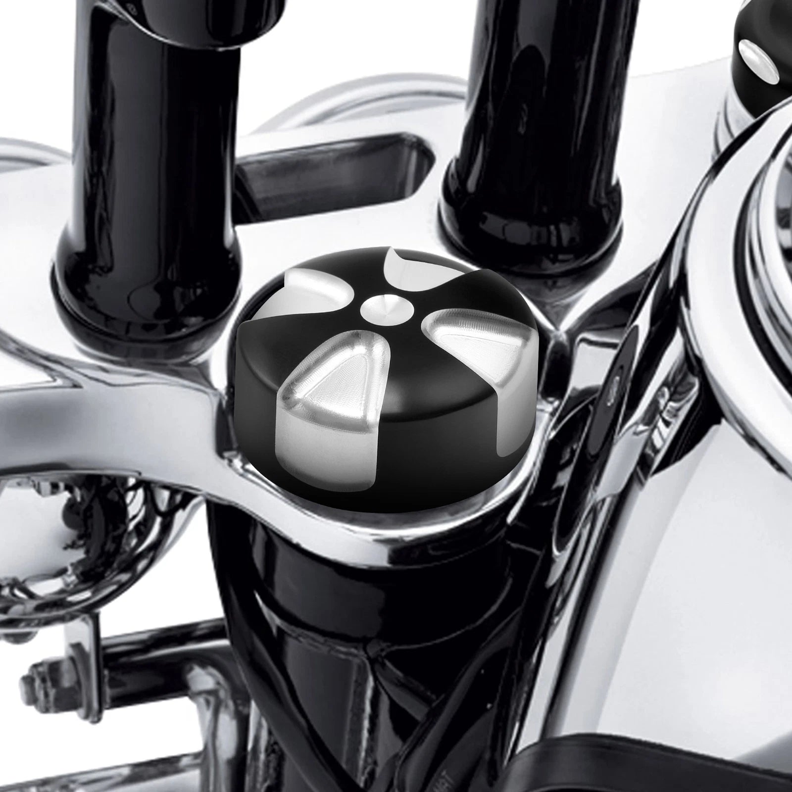 Upper Fork Nut Bolt Cover for Harley Sportster XL (2009–2013)