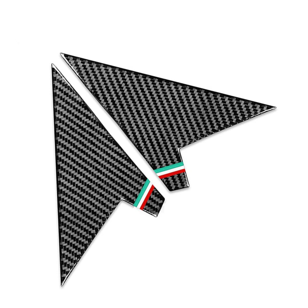2X Interior Rearview Mirror A Pillar Panel Trim for Alfa Romeo Giulia (2017–2024)