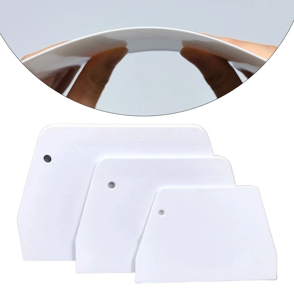 3 Pieces Plastic Scraper for Multi Purpose Craft Use