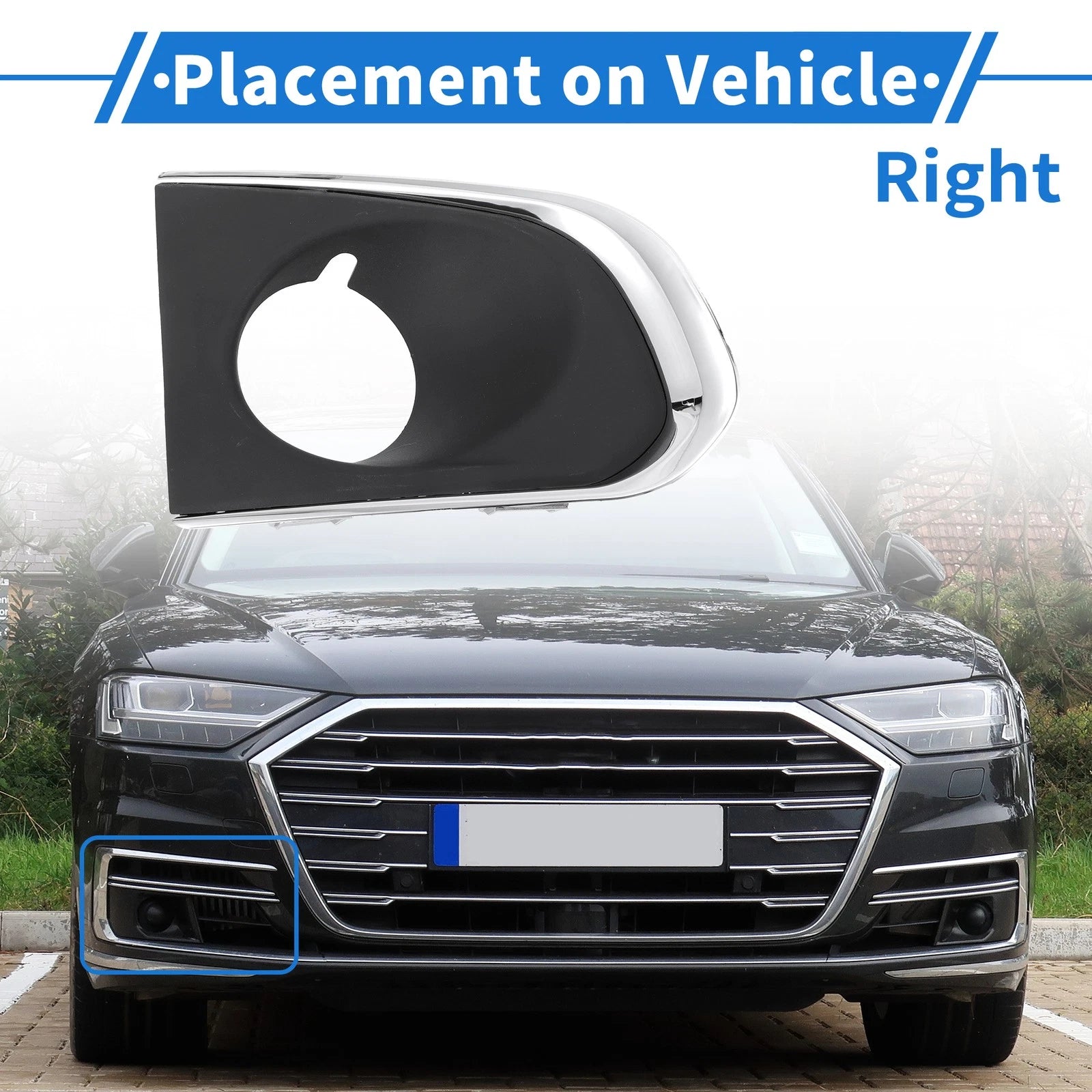 1 Pc Front Right Fog Light Grill Replacement for Chevrolet Trax (2013–2016)