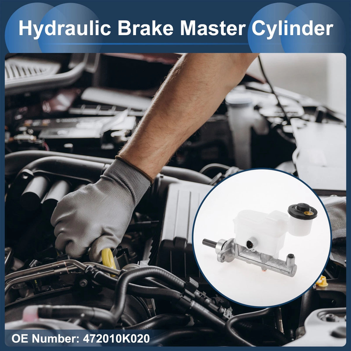 Brake Master Cylinder with Reservoir Replacement for Toyota Hilux (2005–2015)