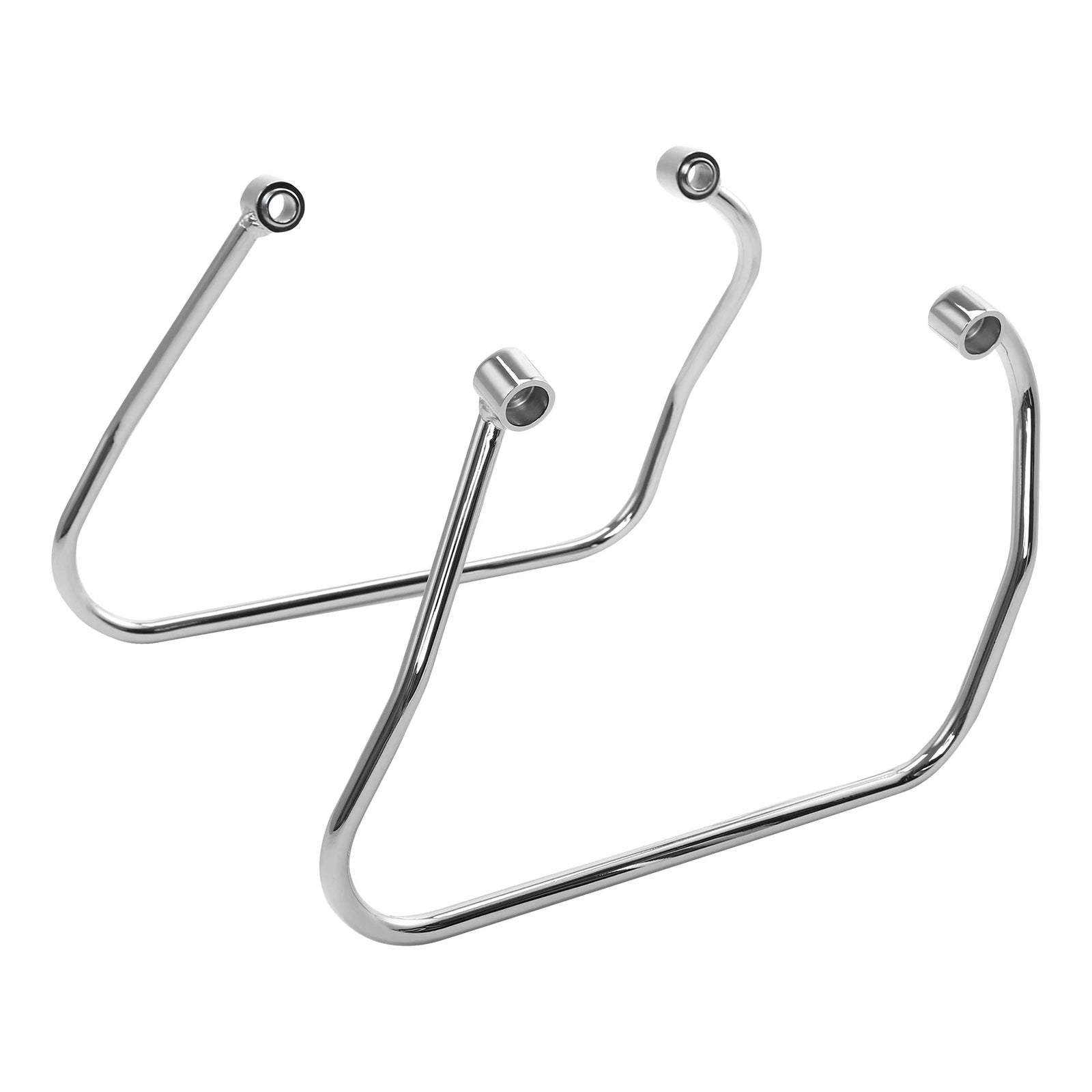 Chrome Saddlebag Support Bracket for Harley Softail Street Bob (2018–2024)