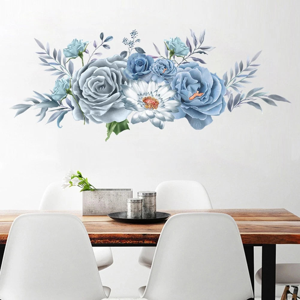 Peony Wall Sticker for Bedroom (30x90cm)