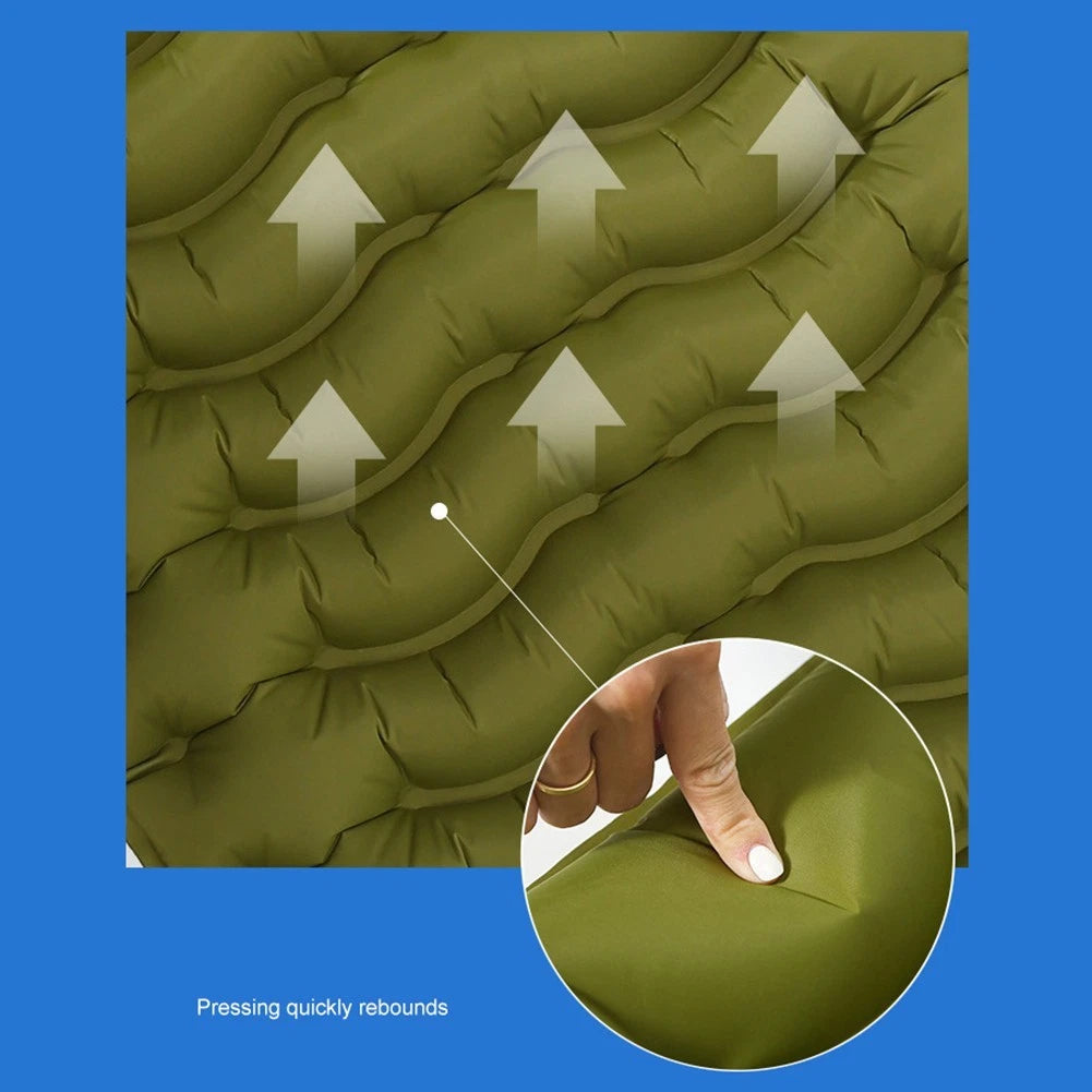 Camping Mattress with 20 Second Foot Pump and Waterproof Design