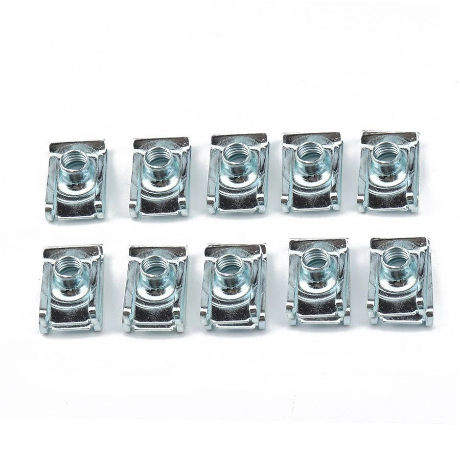 60 Pcs M8 Manganese Steel U Clips U Nut Fasteners for Car SUV