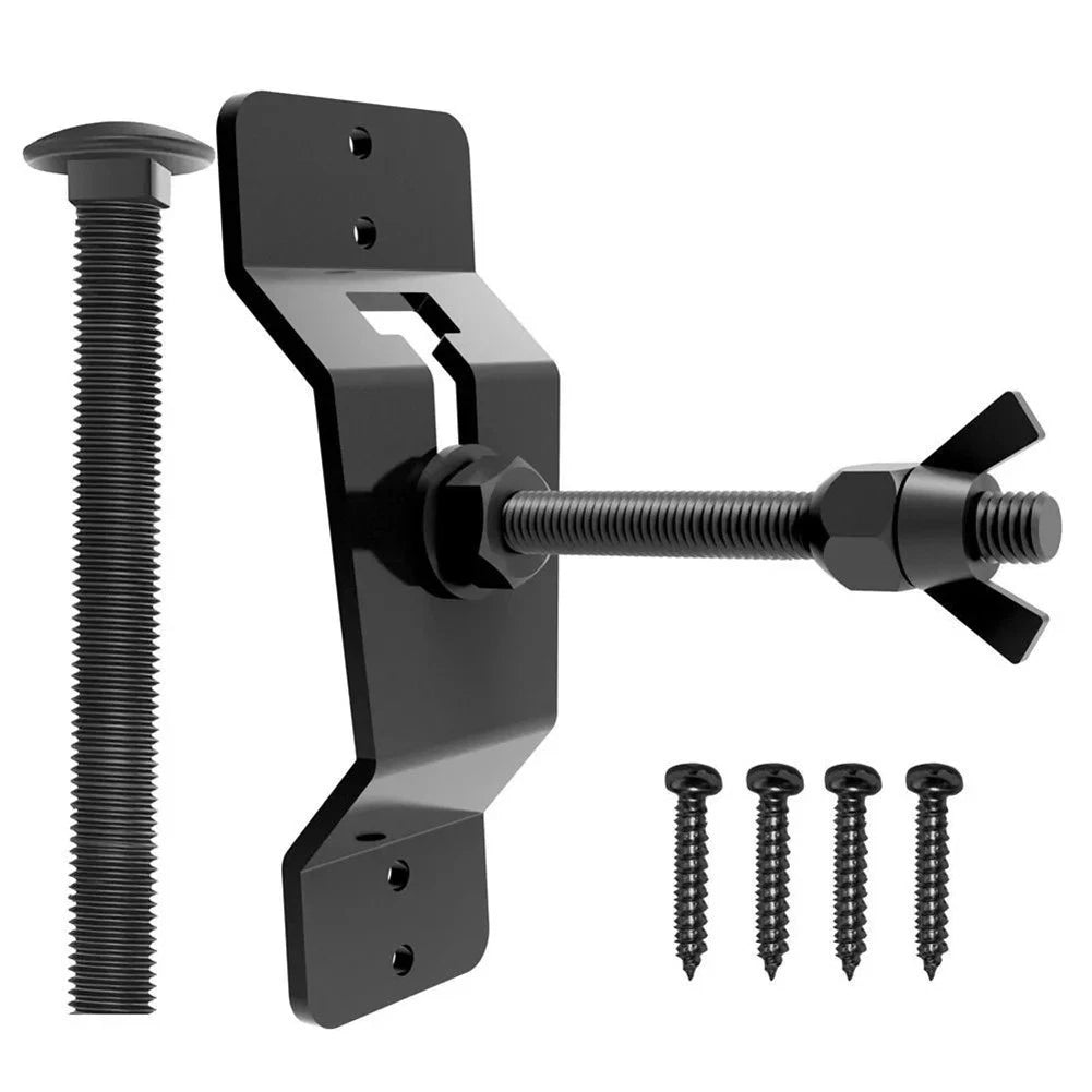 Tire Carrier Bracket for Trailer Walls with Enhanced Security Features