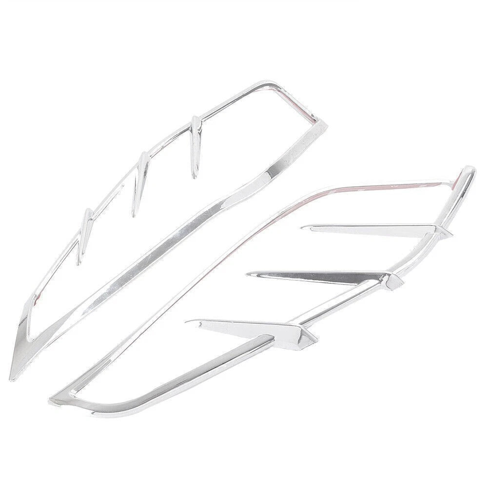 2X Chrome Mid-Frame Deflectors Trim for Harley Touring (2009–2016)