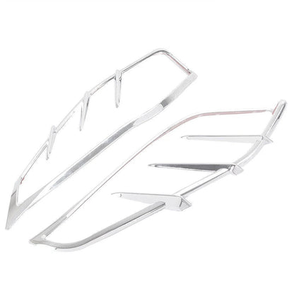 2X Chrome Mid-Frame Deflectors Trim for Harley Touring (2009–2016)