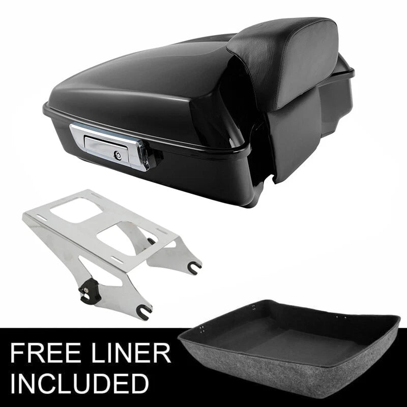 Chopped Trunk Backrest Mount Rack for Harley Touring Road Glide (2014–2026)