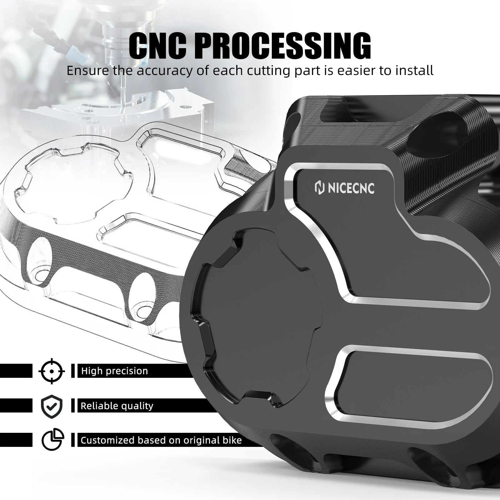 Transmission Side Cover Guard for Harley Dyna Super Glide FXD (2006–2013)