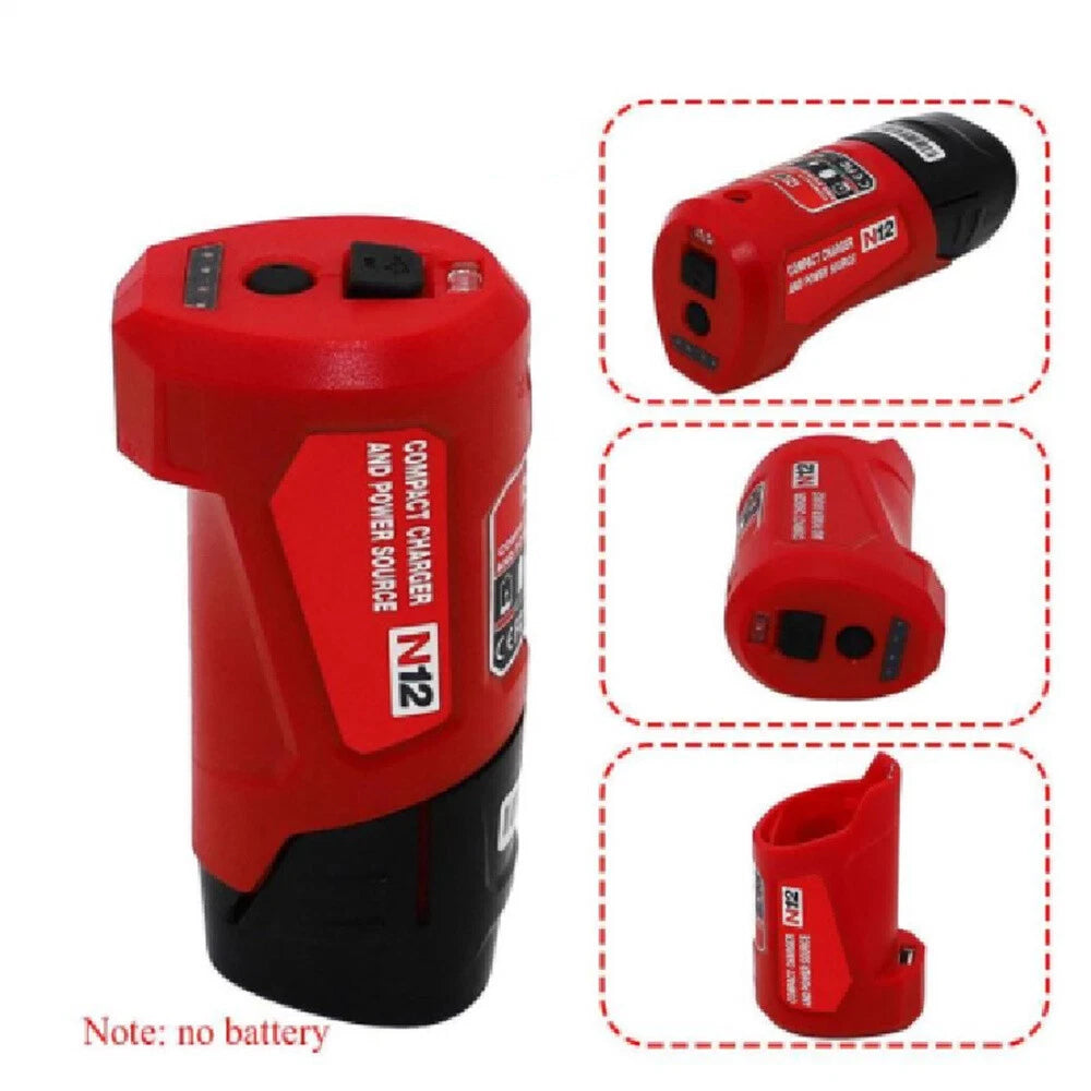 M12 Li-Ion Battery Adapter for Milwaukee (48-59-1201)
