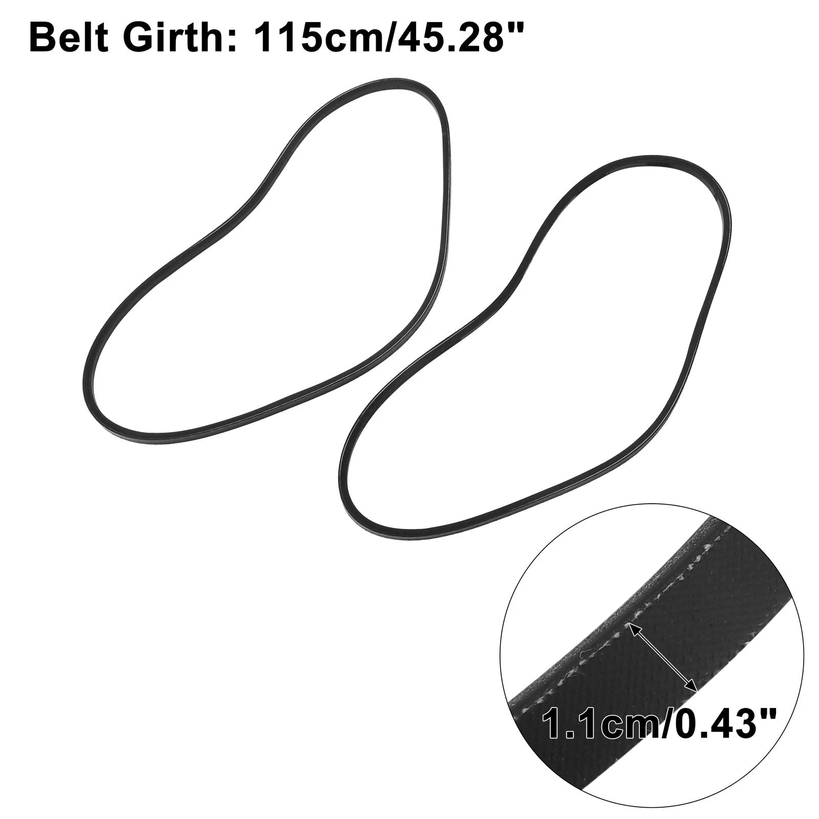 2-Pack Serpentine Drive Belt Replacement for Lexus LX450 (1996–1997)