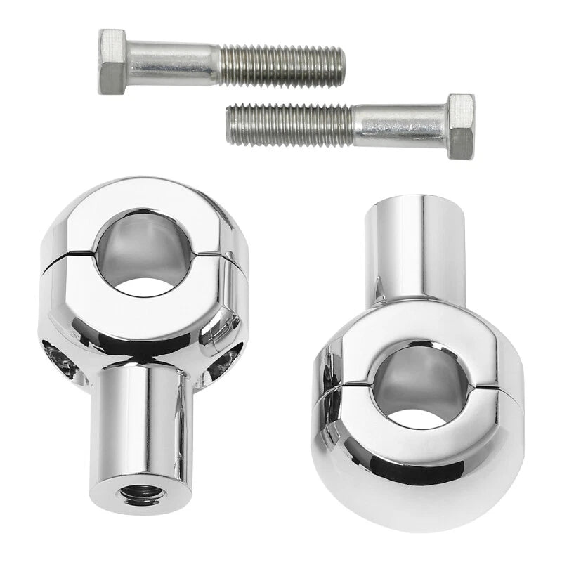 Handlebar Risers for Harley Softail Sportster (1", 1.25", 1.5", 2") Chrome