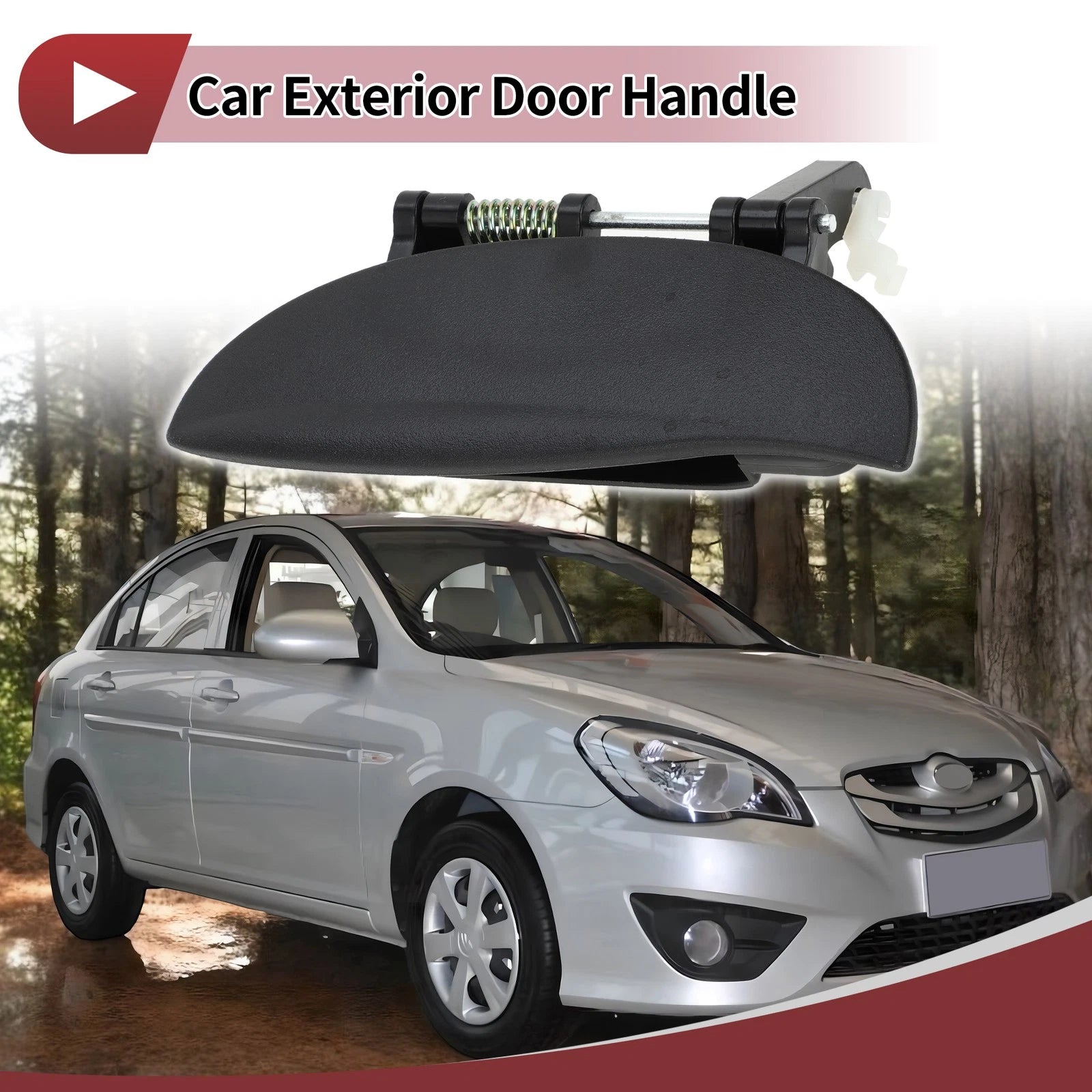 Car Exterior Door Handle Replacement for Hyundai Atos Rear Left (2000–2011)