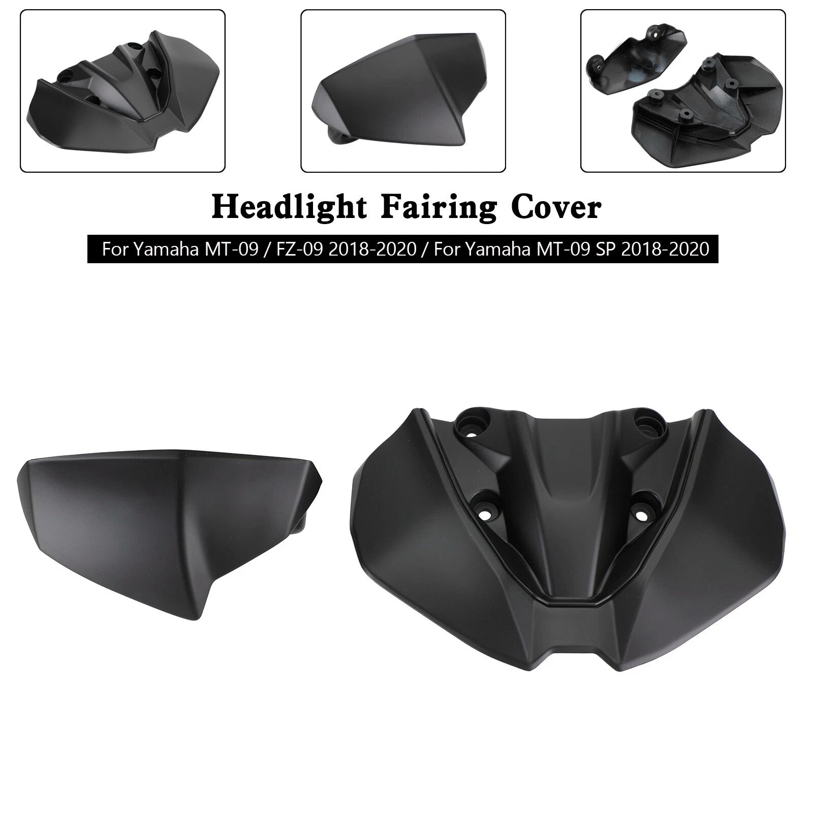 Headlight Fairing Windshield Cover for Yamaha MT-09 FZ09 MT-09 SP (2018–2020)