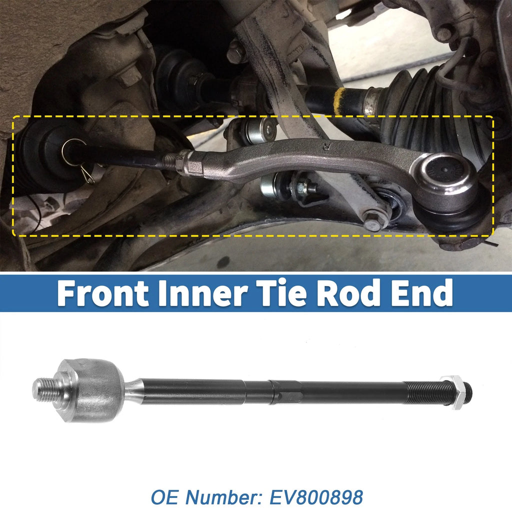2pcs Front Inner Tie Rod End Links Replacement for Dodge Ram 1500 (2011–2012)