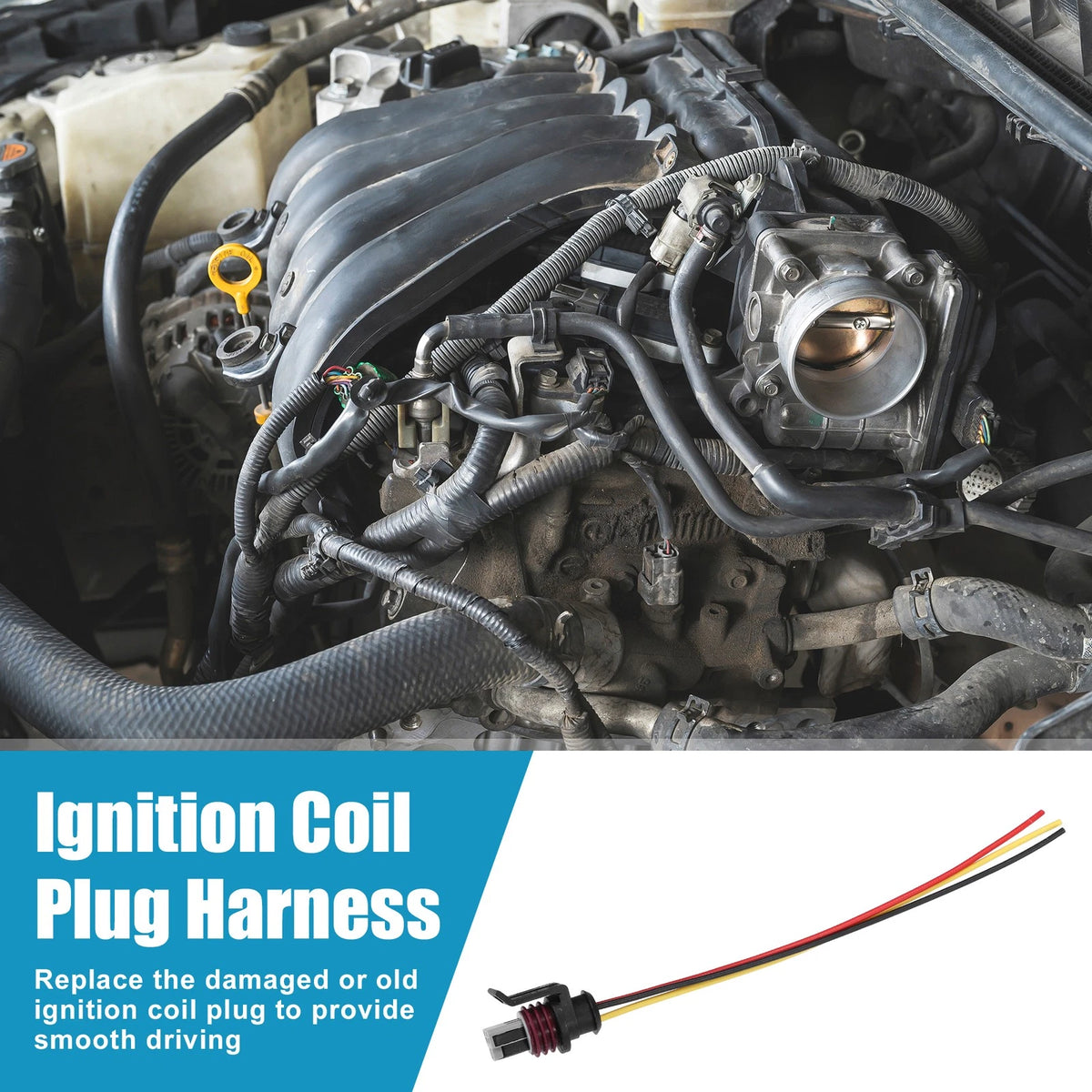 ICP EBP Sensor Pigtail Wire Repair Connector Harness for Ford F250 F350 (2005–2019)