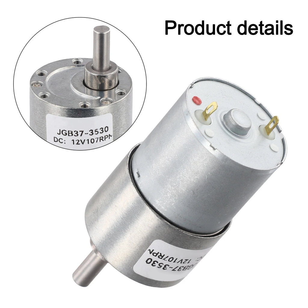 12V DC Gear Motor JGB373530 for Adjustable Speed Applications