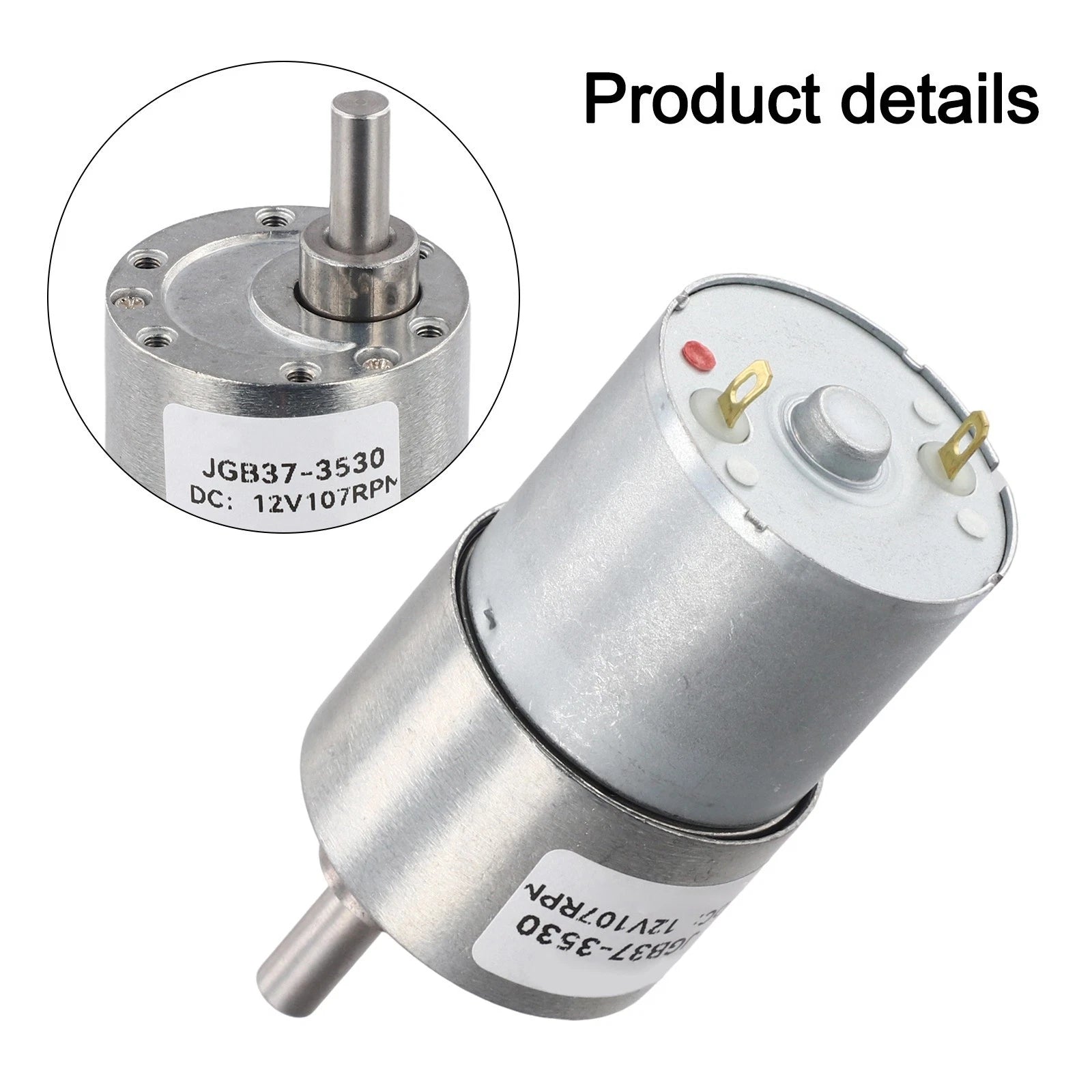 12V DC Gear Motor JGB373530 for Adjustable Speed Applications