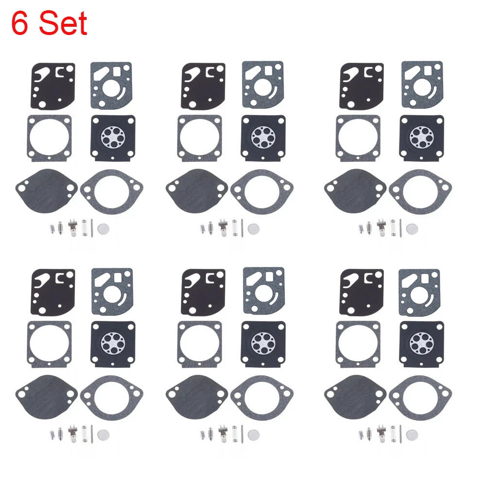 Set of 6 Carburetor Repair Kits for STIHL FS87 FS91 FS100 (C1Q-S72 C1Q-S110)