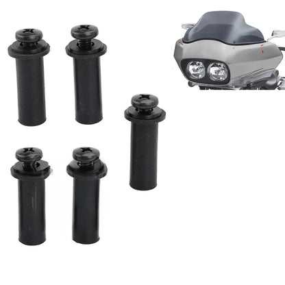 5pcs Windscreen Well Nuts Screws Bolt Cap Kit for Motorcycle
